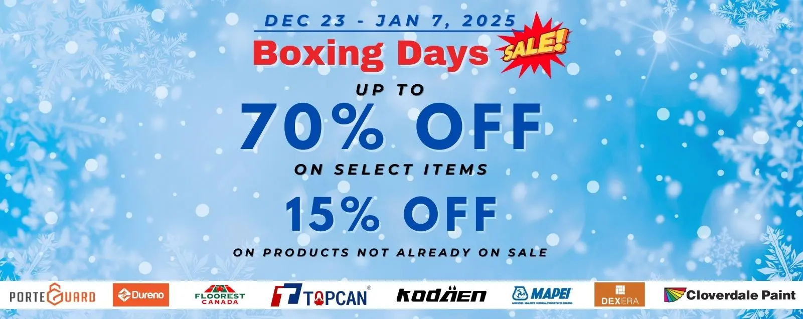 Boxing Days Sale